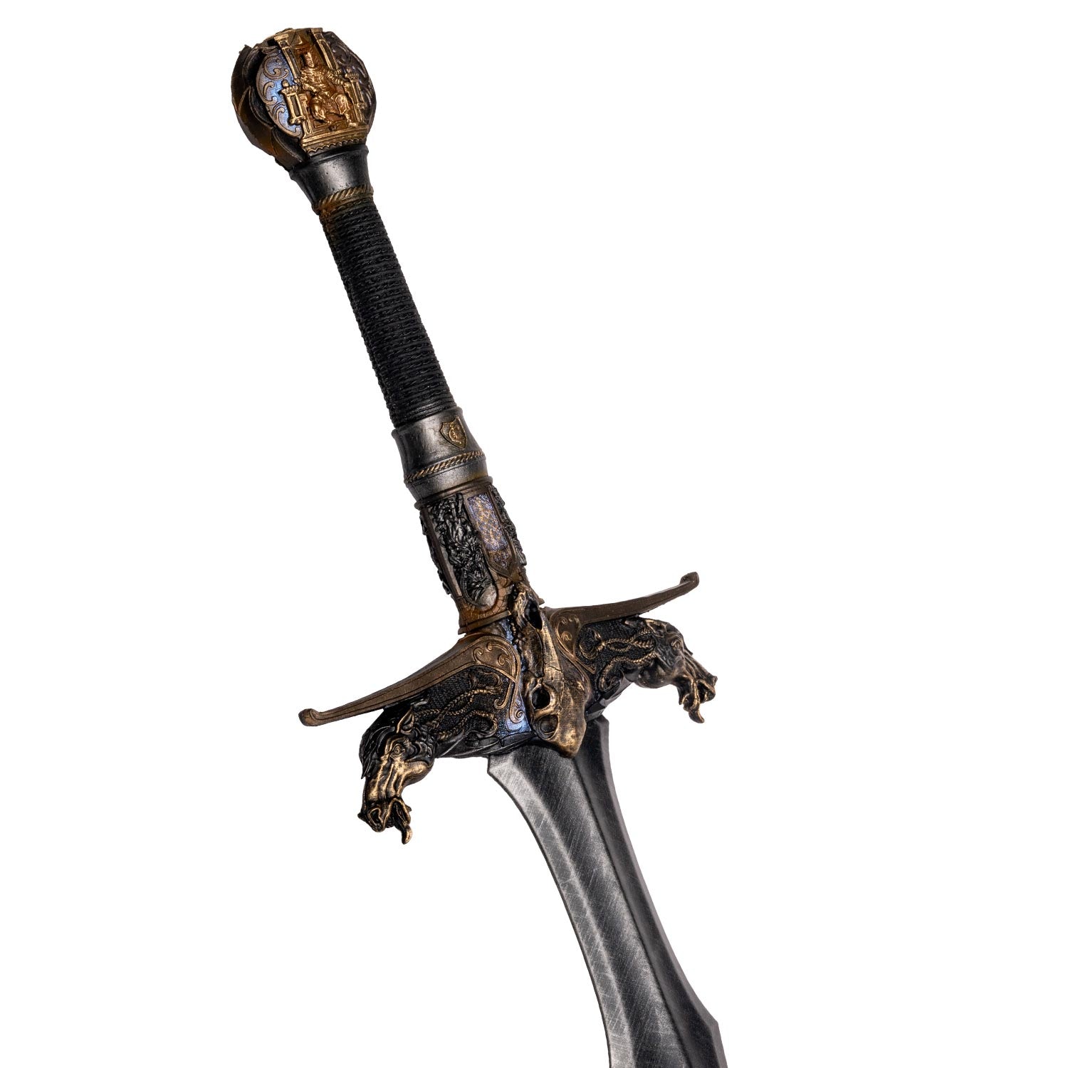 Fouet de cheval en cuir PU avec poignée d'épée, fétiche des cils