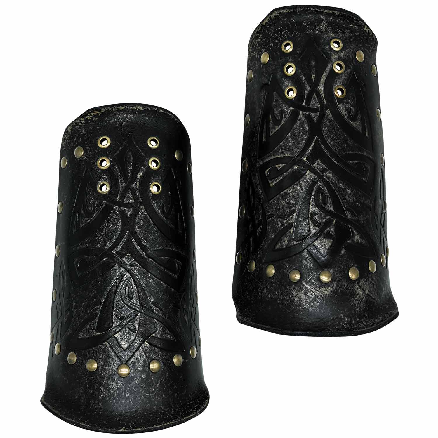 Buy Barbarian Leather and Rabbit Fur Bracers // Viking Bracers Armor //  Norse Online in India 