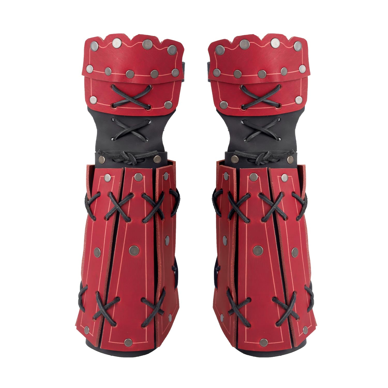 Samurai Bracers - Black/Red
