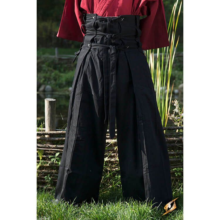 Black Samurai Men's Pants Oversize Pants High Street Fashion