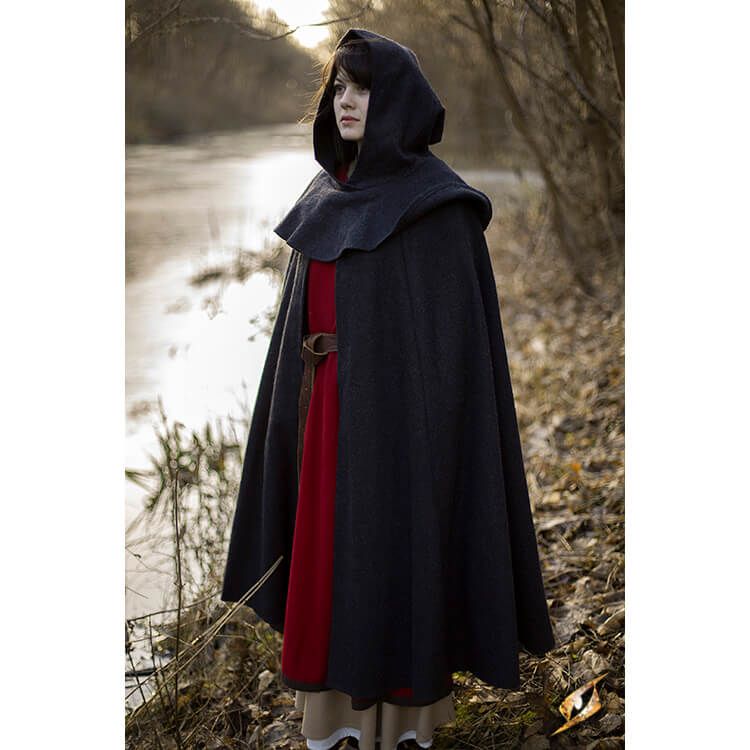 Full-Round Woolen Cloak  Medival outfits, Medieval clothing, Medival  outfits women