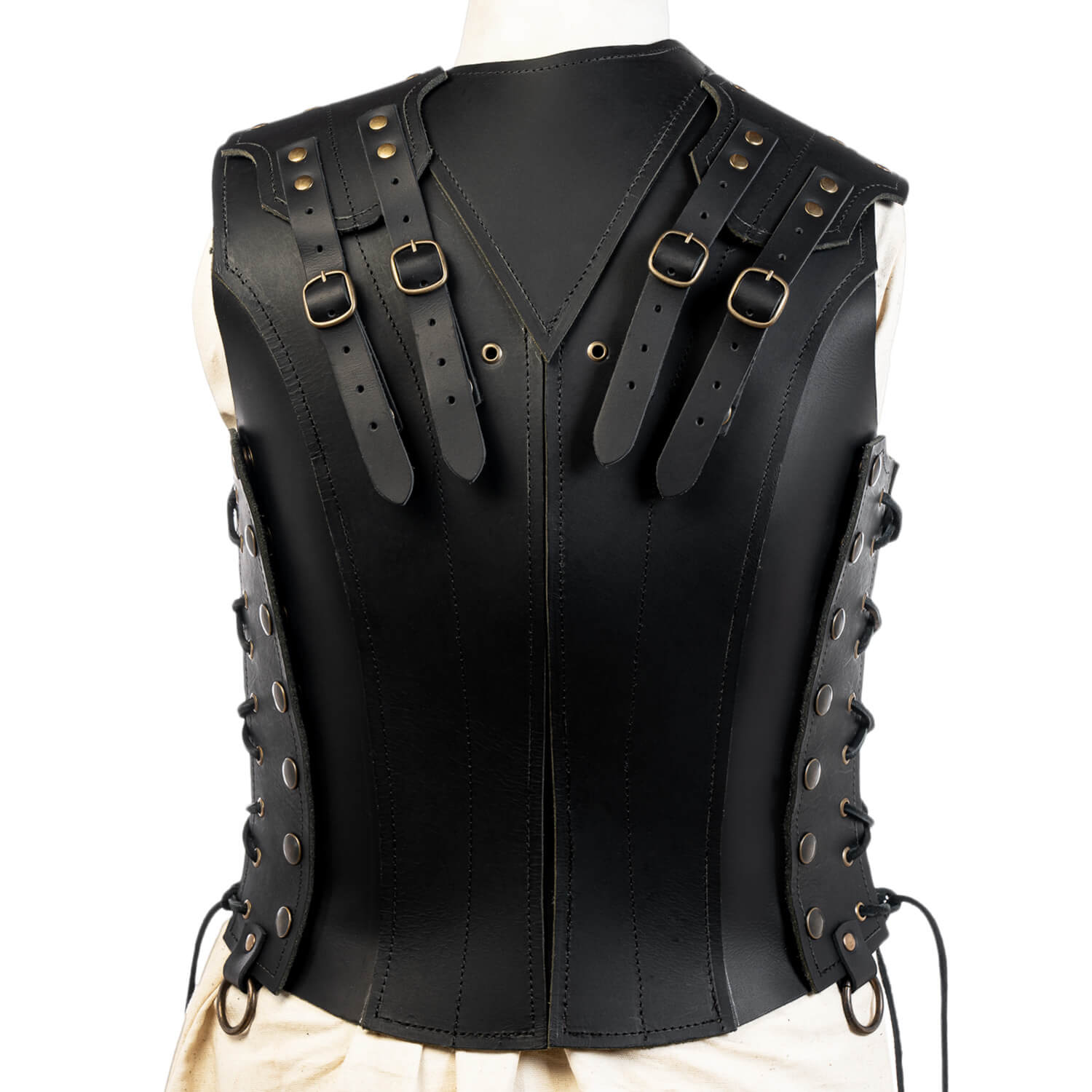 Women's Leather Corset Armor Shieldmaiden. Available in: brown