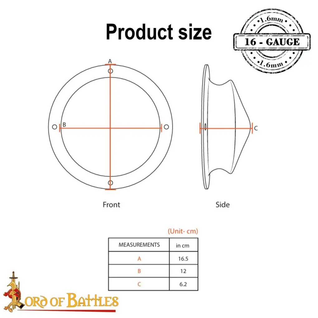 Conical Shield Umbo – Steel Boss for DIY Viking & Medieval Shields ...
