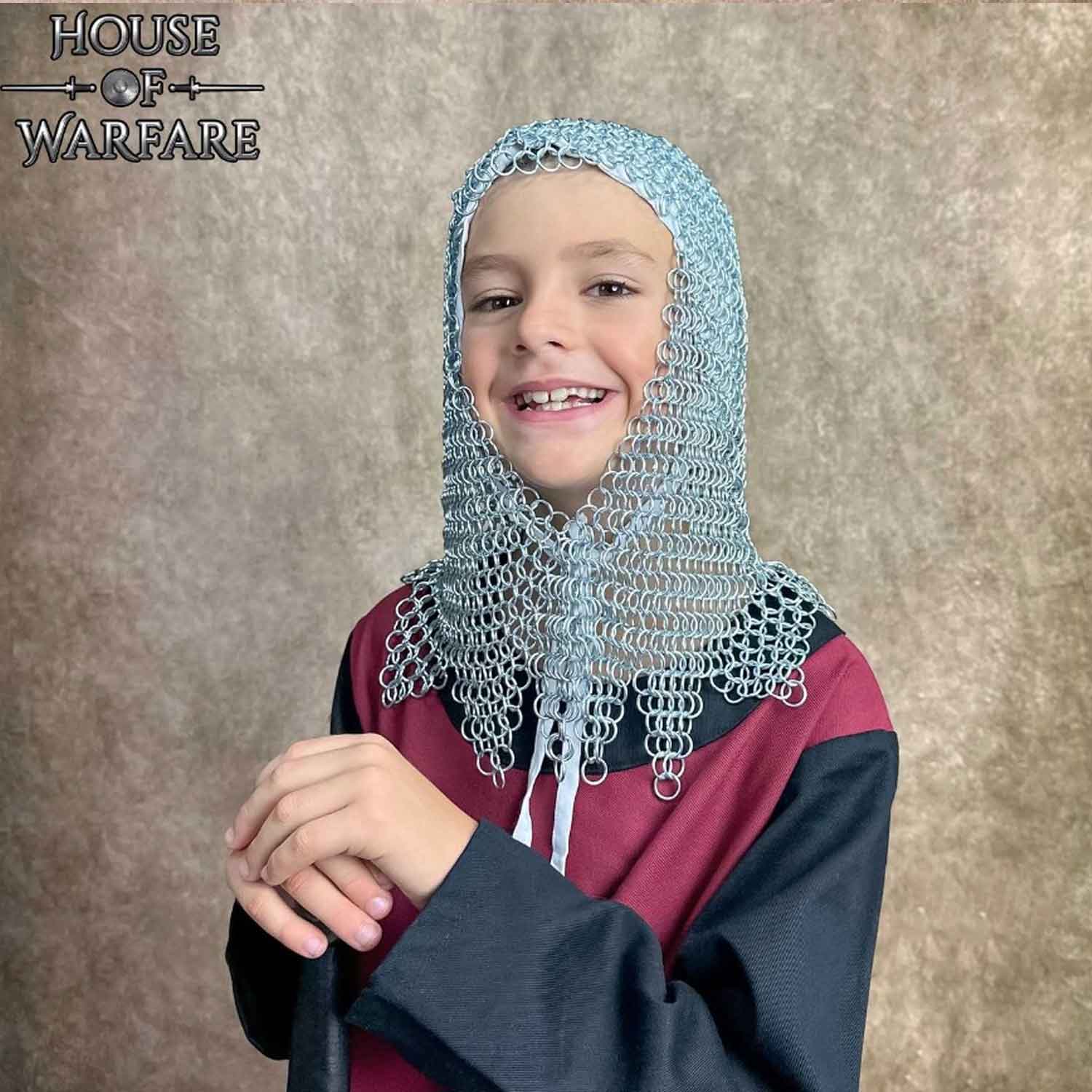 Kids Chainmail Coif - Authentic Medieval Armor for Young Heroes – Calimacil