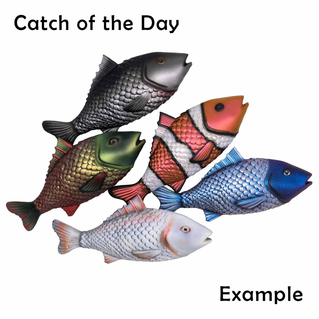 fake fish and poles Fish