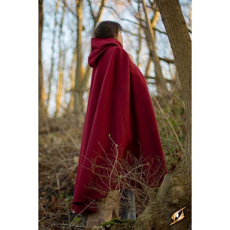 Hooded 2024 wool cape