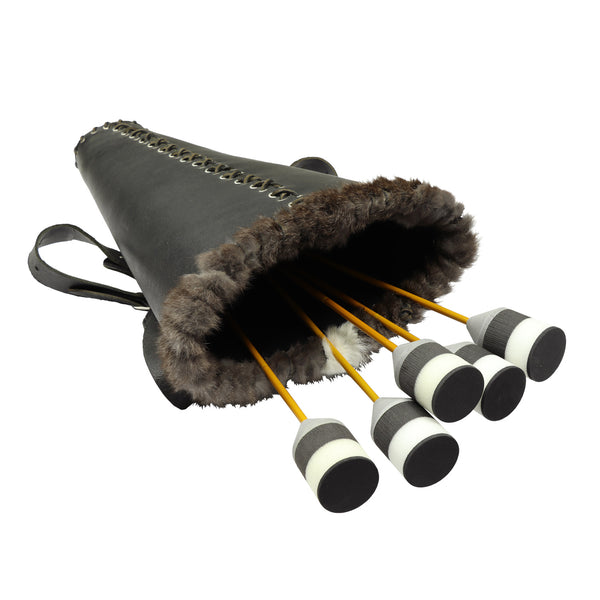 Laced Back Quiver - Leather LARP Accessory – Calimacil