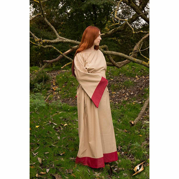 beige medieval dress Medieval dress Amalia Natural/Red XL main image 1