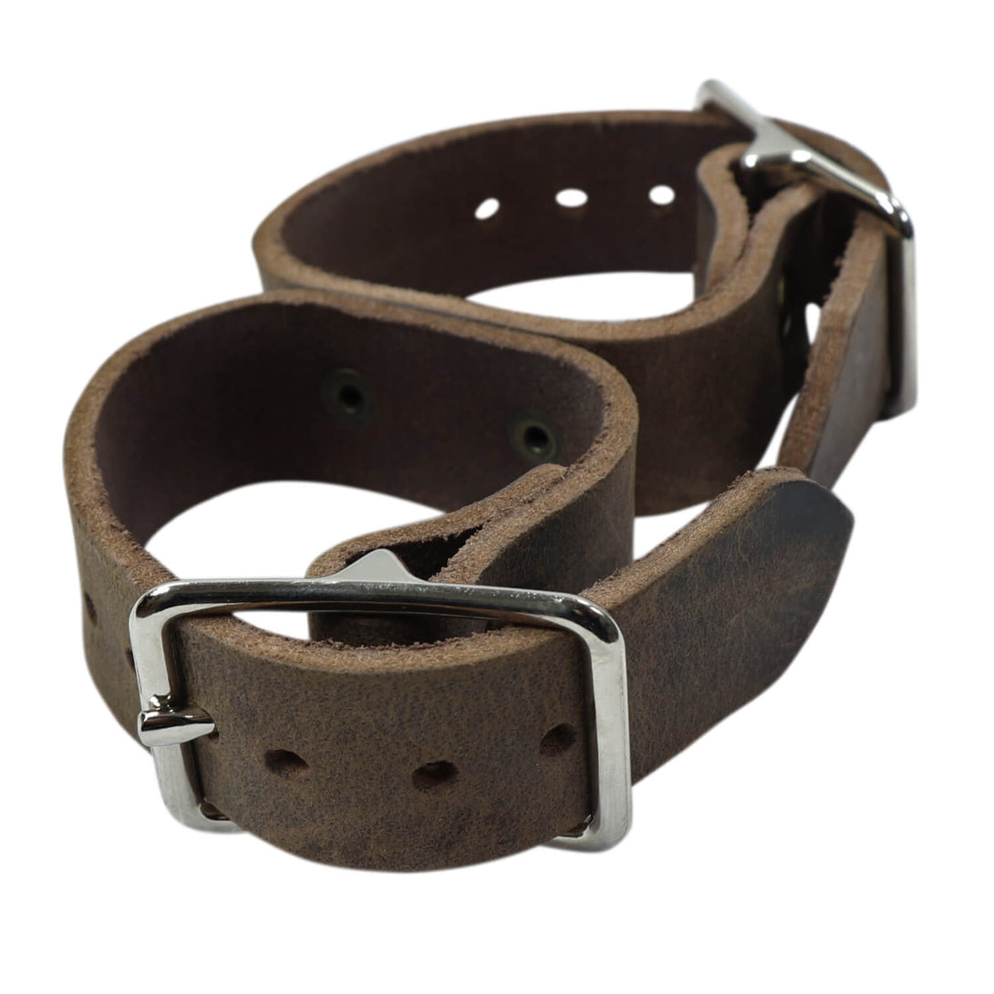 Tendon Boots Pommettes Devoucoux En Cuir Marron Pour Bride De Chasseur Anglais - Taille LARGE - Neuves Sans étiquette Stirrup Leathers Tendon Boots Pommettes Devoucoux En Cuir Marron Pour Bride De Chasseur Anglais - Taille LARGE - Neuves Sans étiquette Stirrup Leathers